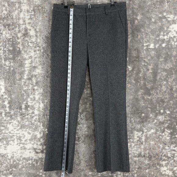 Kut From The Kloth Petites Size 10P Straight Leg Stretch Pants Heather Gray Zip - Picture 2 of 11